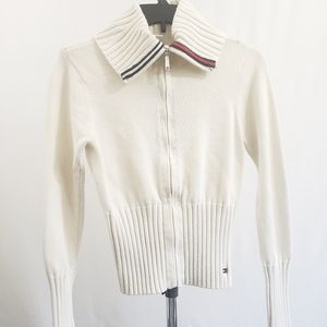 Tommy Jeans ZipUp Wool Jacket - White